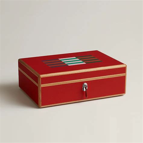 02210106006471 hermes|Amalthee Oxer watch and jewelry box, large model .